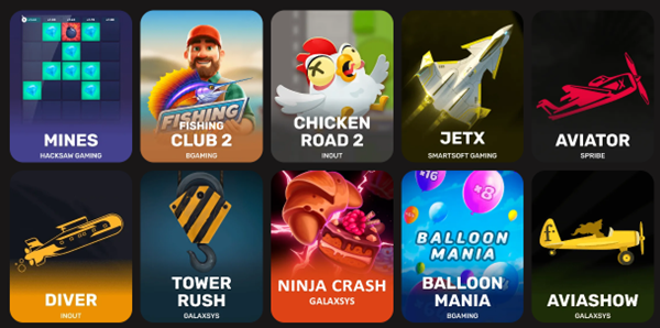 Crash games at Iris Casino
